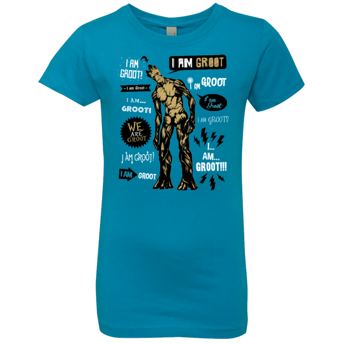 T-Shirts Turquoise / YXS Groot Famous Quotes Girls Premium T-Shirt