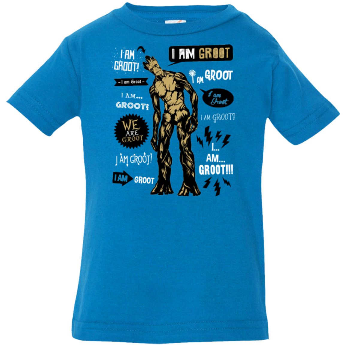 T-Shirts Cobalt / 6 Months Groot Famous Quotes Infant Premium T-Shirt