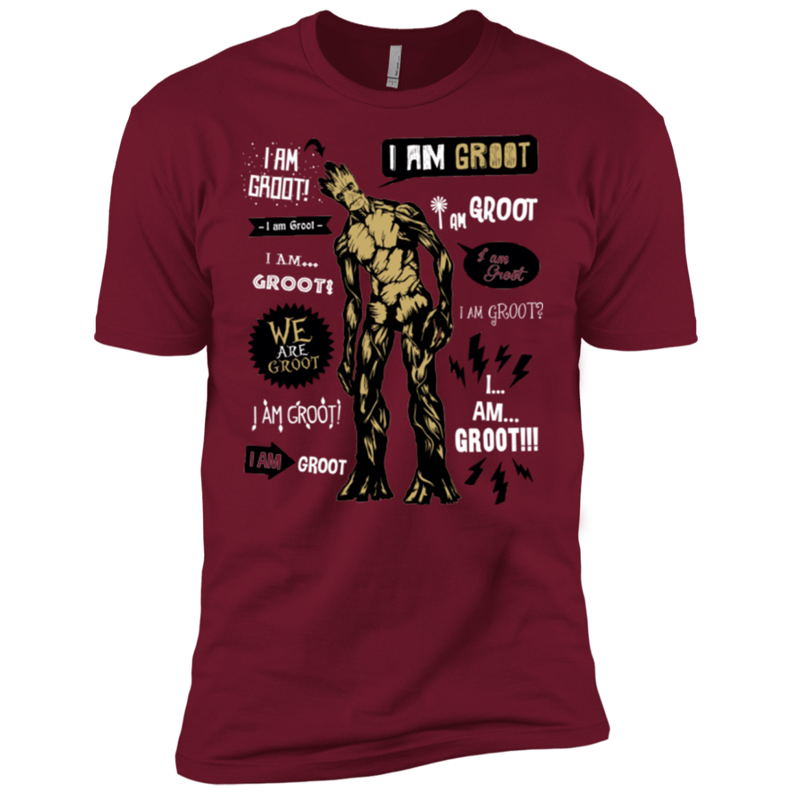 T-Shirts Cardinal / X-Small Groot Famous Quotes Men's Premium T-Shirt
