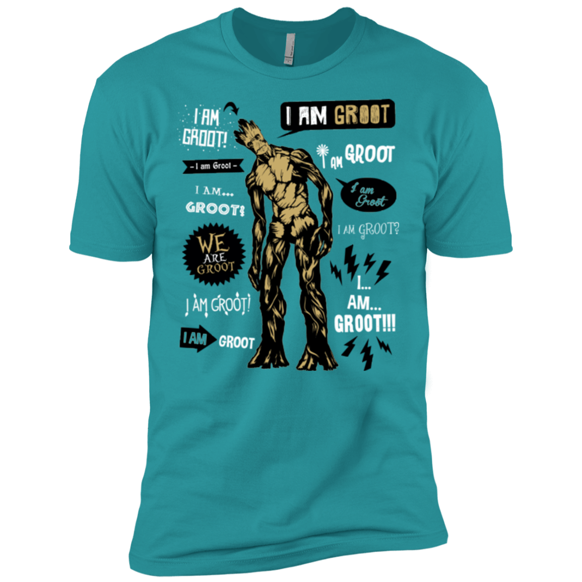 T-Shirts Tahiti Blue / X-Small Groot Famous Quotes Men's Premium T-Shirt