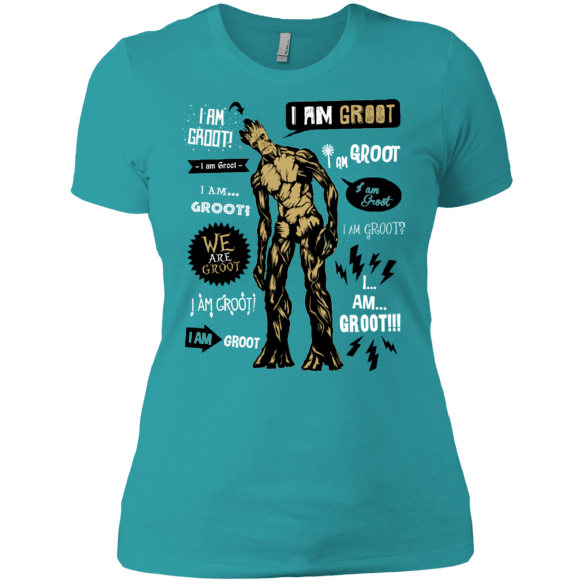 T-Shirts Tahiti Blue / X-Small Groot Famous Quotes Women's Premium T-Shirt