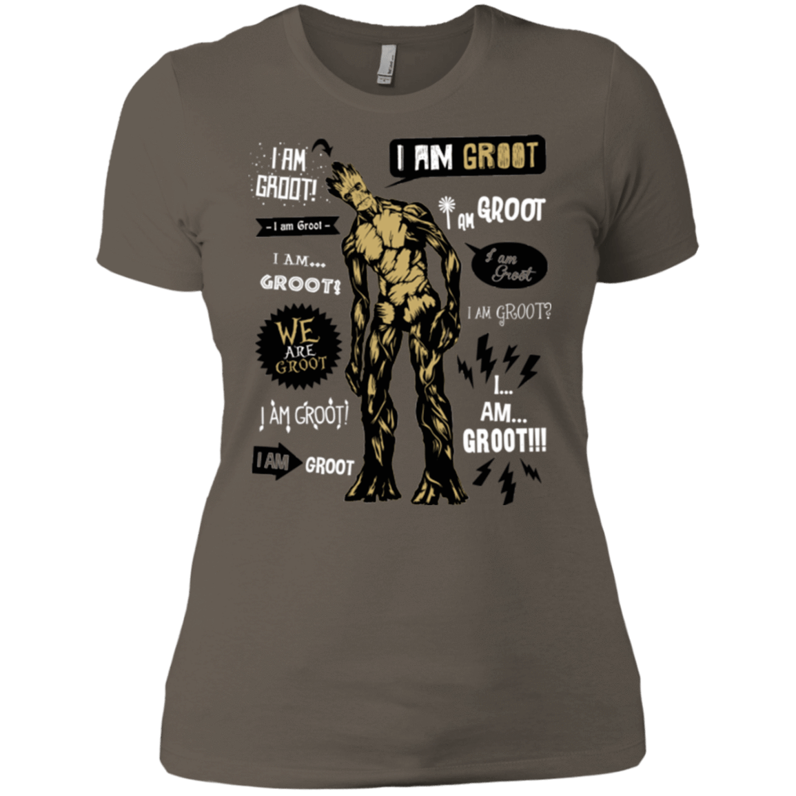 T-Shirts Warm Grey / X-Small Groot Famous Quotes Women's Premium T-Shirt