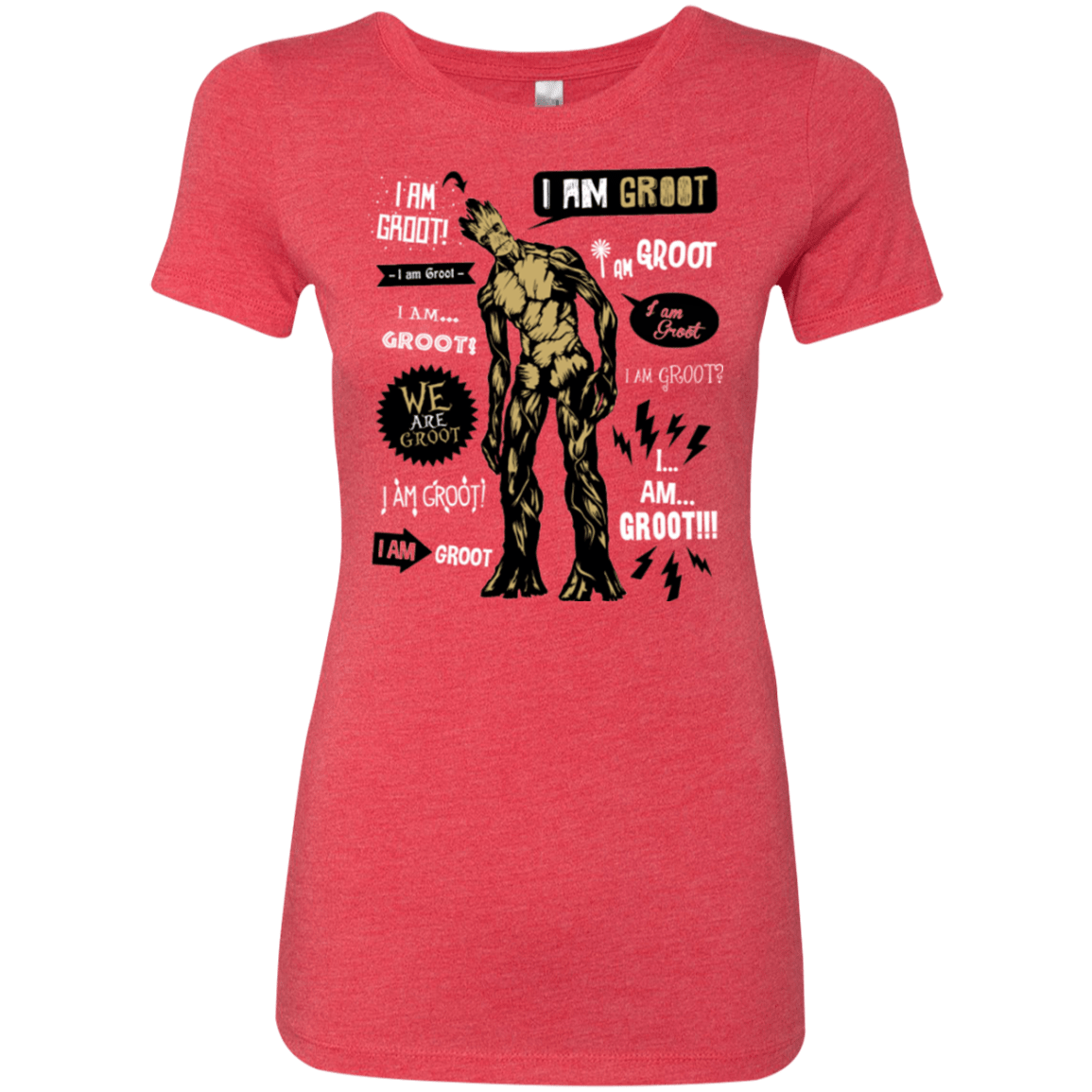 T-Shirts Vintage Red / Small Groot Famous Quotes Women's Triblend T-Shirt