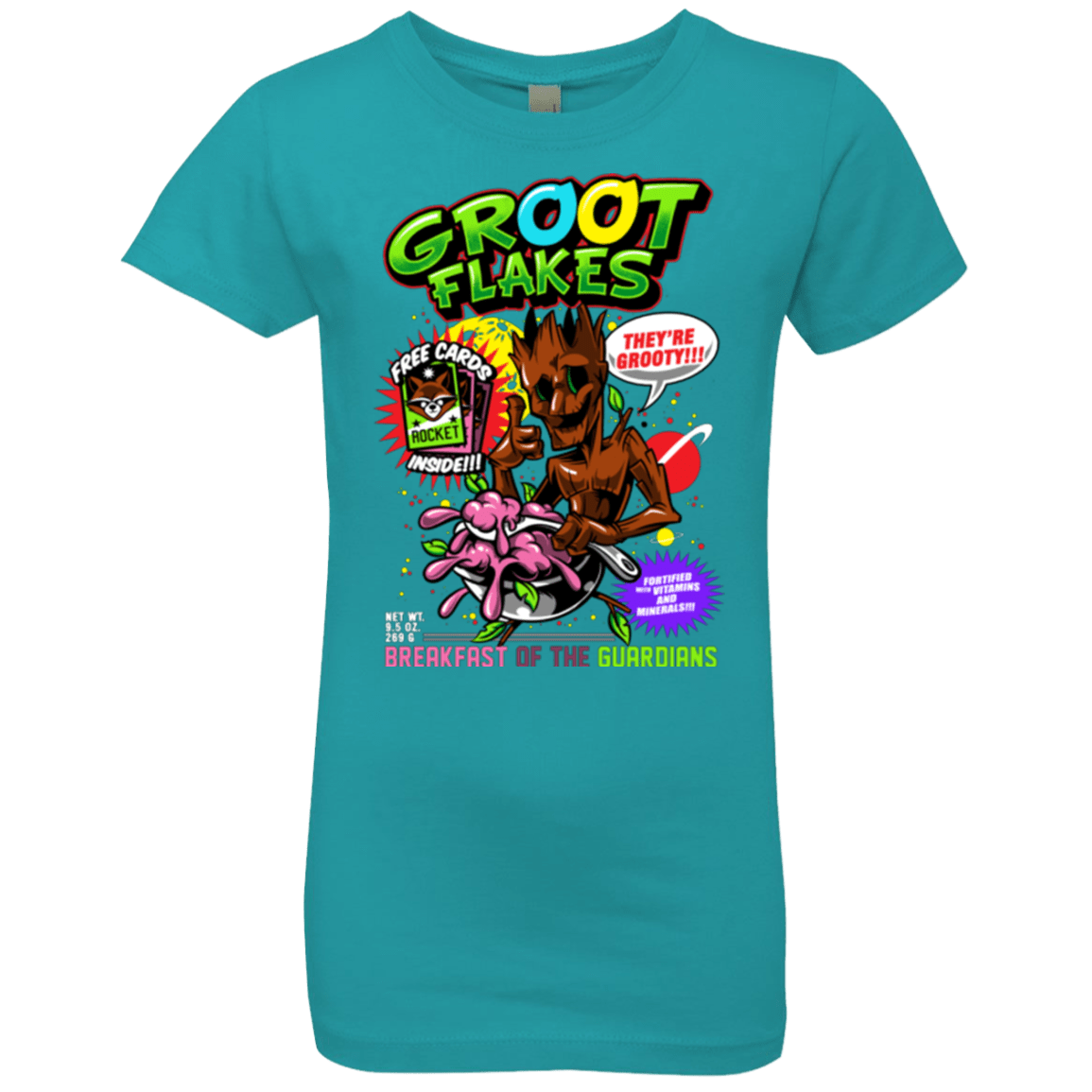 T-Shirts Tahiti Blue / YXS Groot Flakes Girls Premium T-Shirt