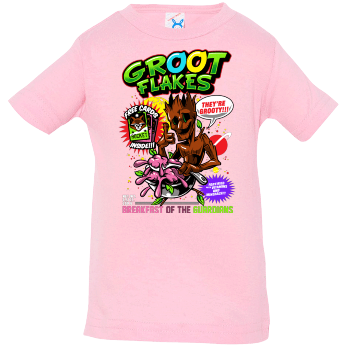 T-Shirts Pink / 6 Months Groot Flakes Infant PremiumT-Shirt