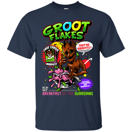 T-Shirts Navy / Small Groot Flakes T-Shirt