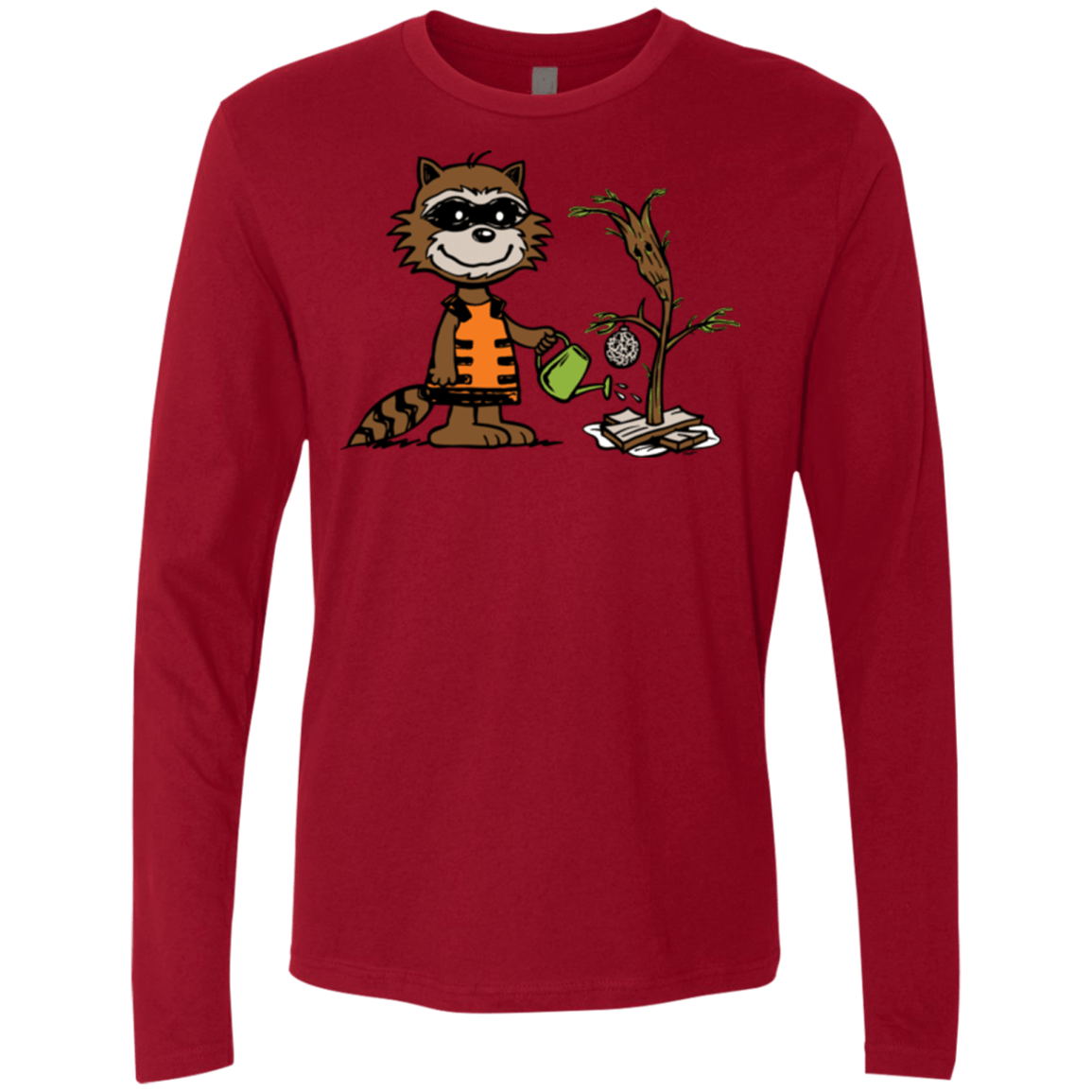 T-Shirts Cardinal / Small Groot Grief Men's Premium Long Sleeve
