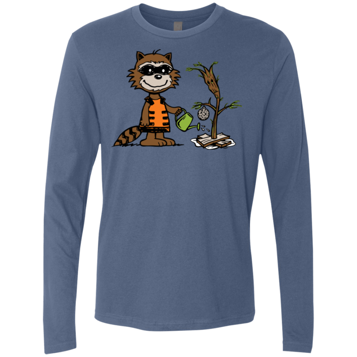 T-Shirts Indigo / Small Groot Grief Men's Premium Long Sleeve