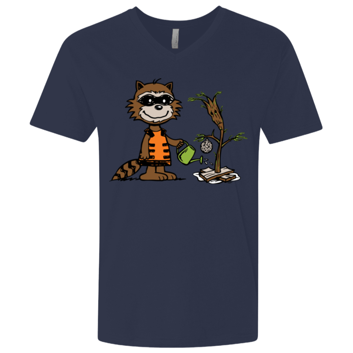T-Shirts Midnight Navy / X-Small Groot Grief Men's Premium V-Neck