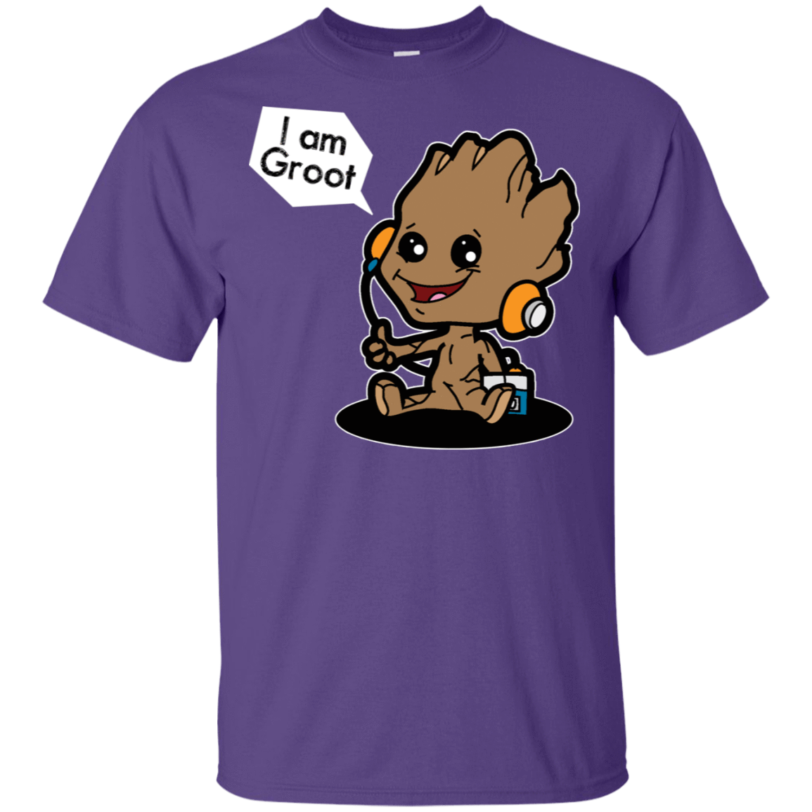 T-Shirts Purple / S Groot Grooves T-Shirt