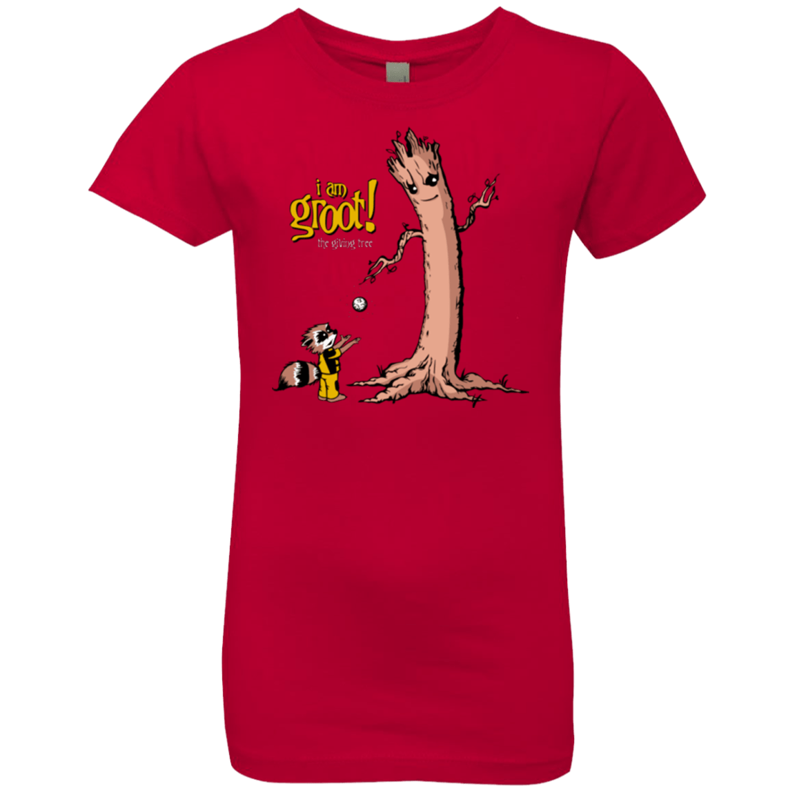 T-Shirts Red / YXS Groot Is Giving Girls Premium T-Shirt