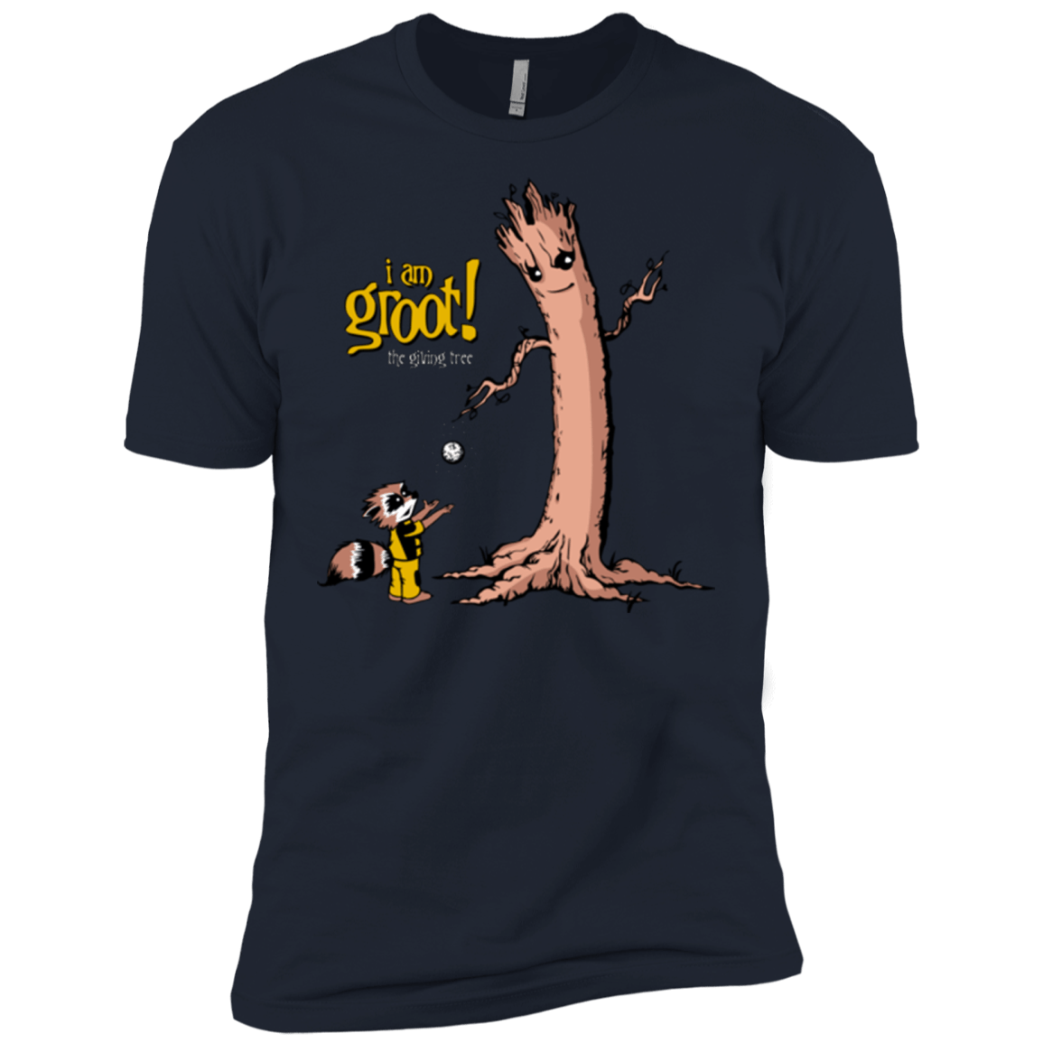 T-Shirts Midnight Navy / X-Small Groot Is Giving Men's Premium T-Shirt