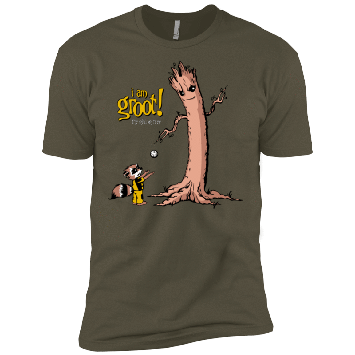T-Shirts Military Green / X-Small Groot Is Giving Men's Premium T-Shirt