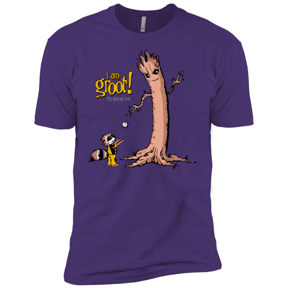 T-Shirts Purple / X-Small Groot Is Giving Men's Premium T-Shirt