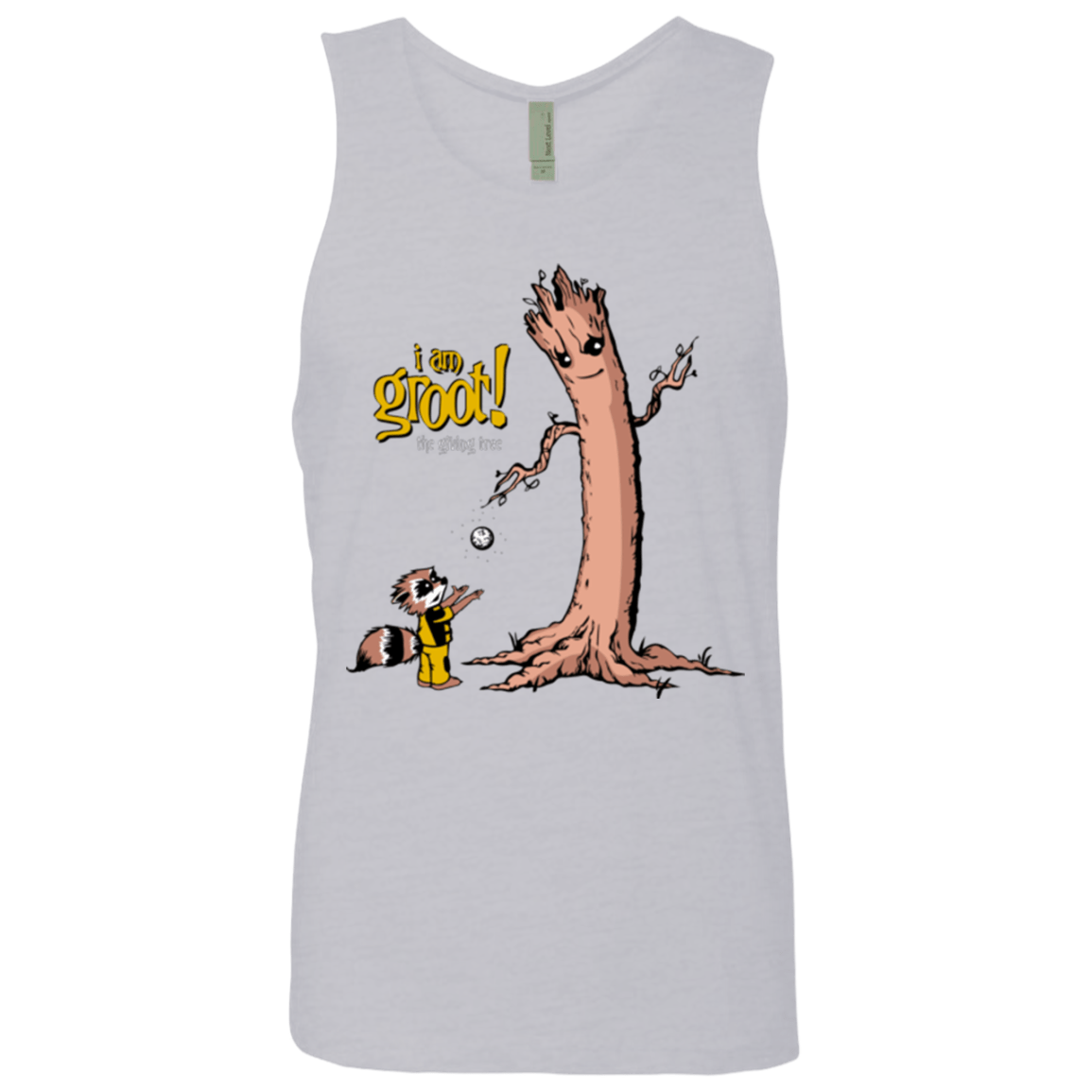 T-Shirts Heather Grey / Small Groot Is Giving Men's Premium Tank Top