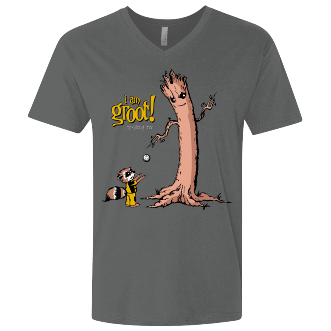 T-Shirts Heavy Metal / X-Small Groot Is Giving Men's Premium V-Neck