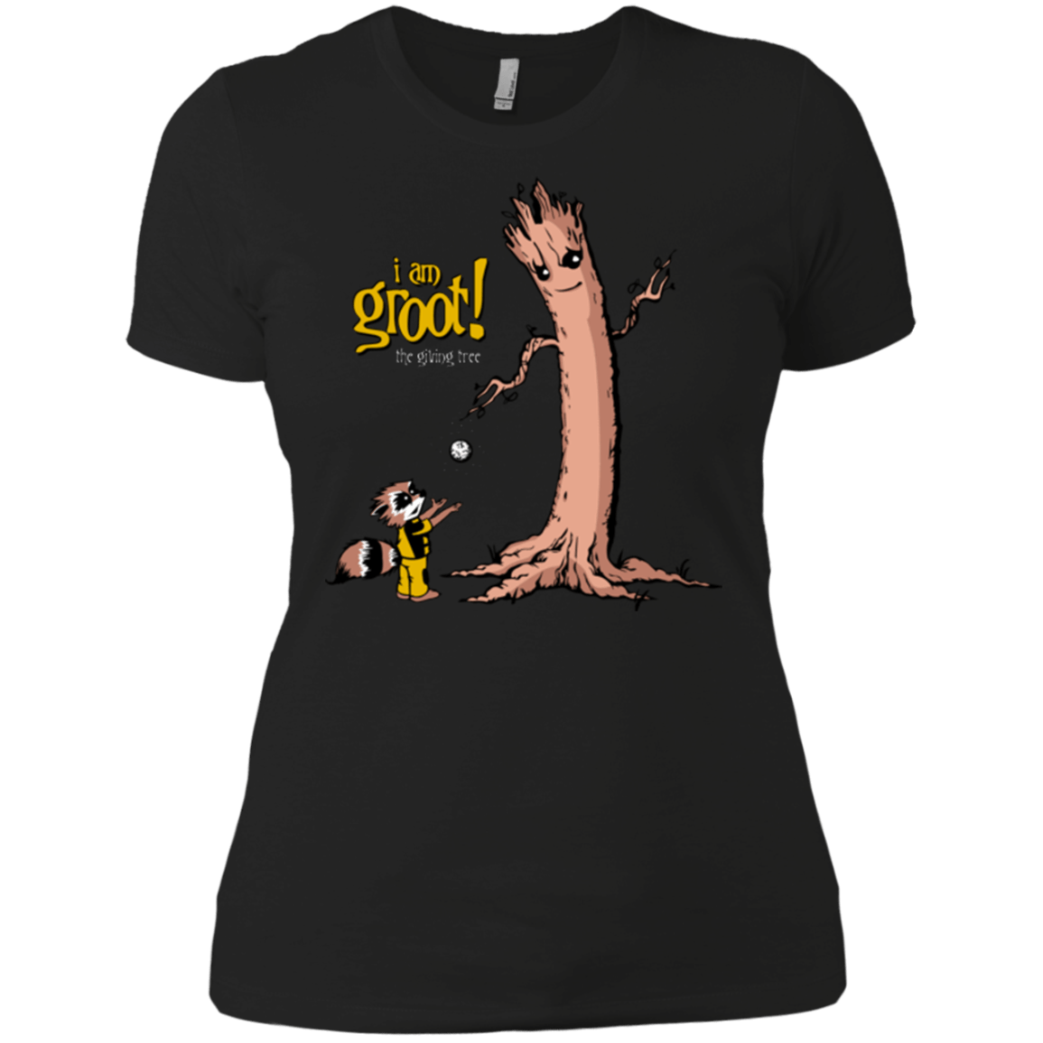 T-Shirts Black / X-Small Groot Is Giving Women's Premium T-Shirt