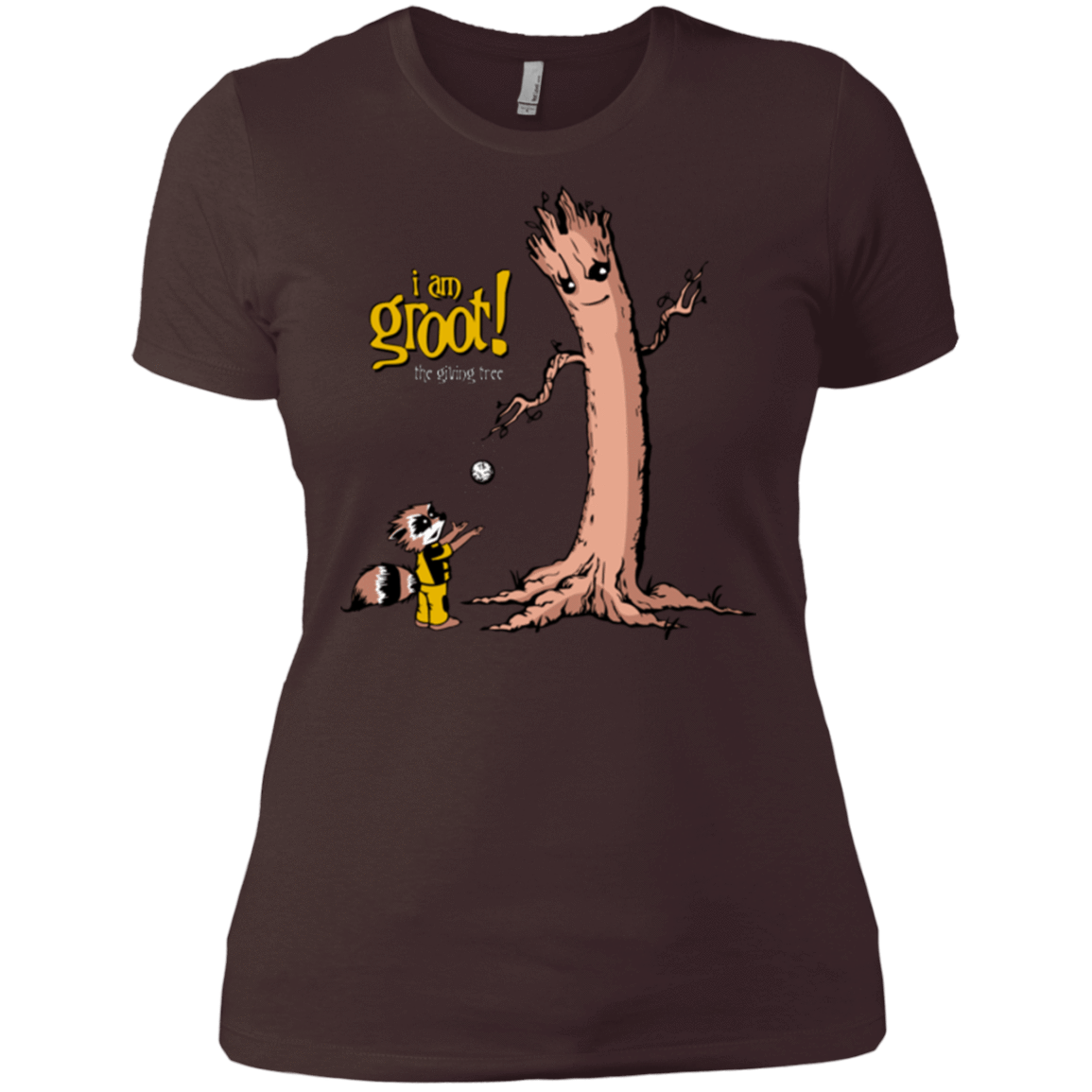 T-Shirts Dark Chocolate / X-Small Groot Is Giving Women's Premium T-Shirt
