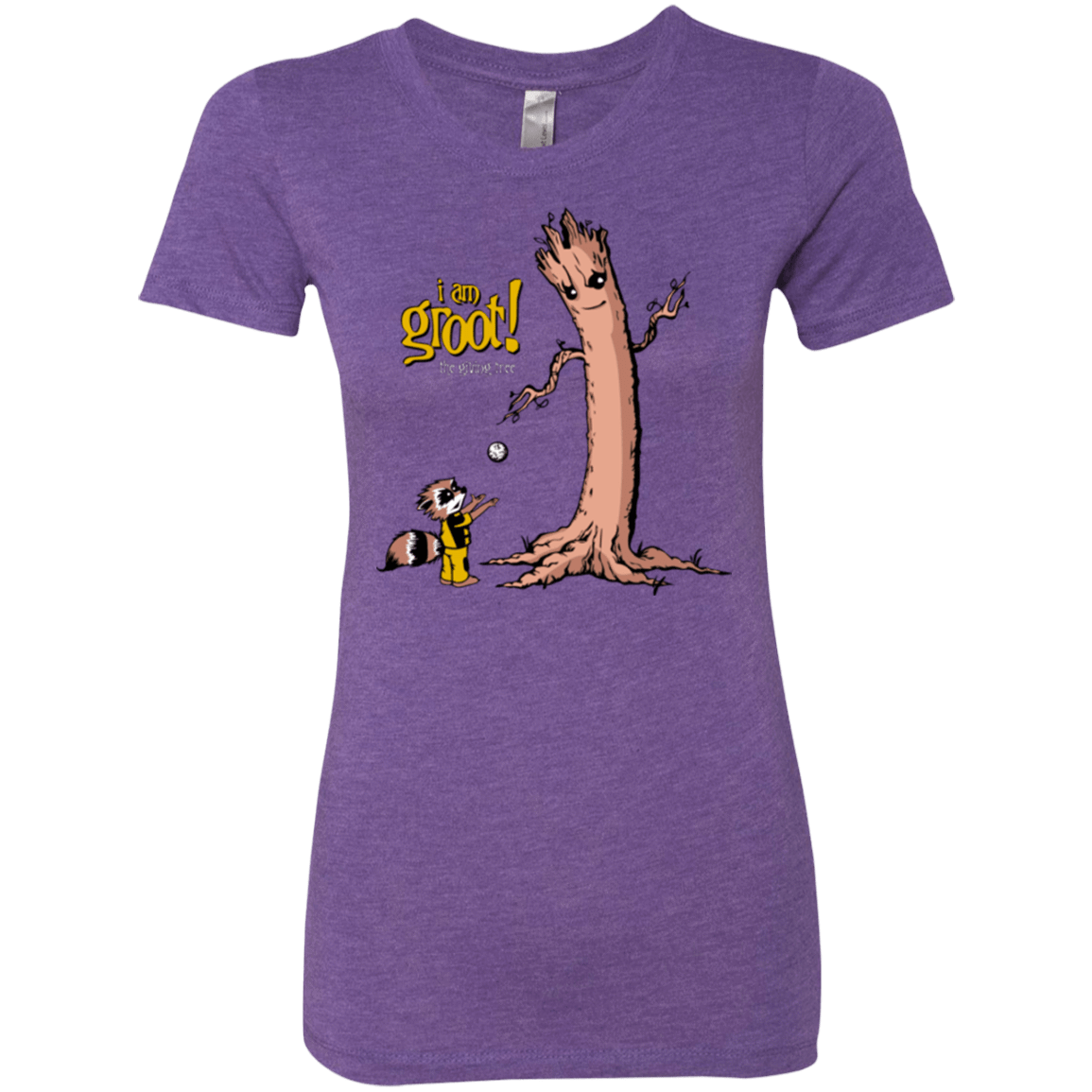 T-Shirts Purple Rush / Small Groot Is Giving Women's Triblend T-Shirt