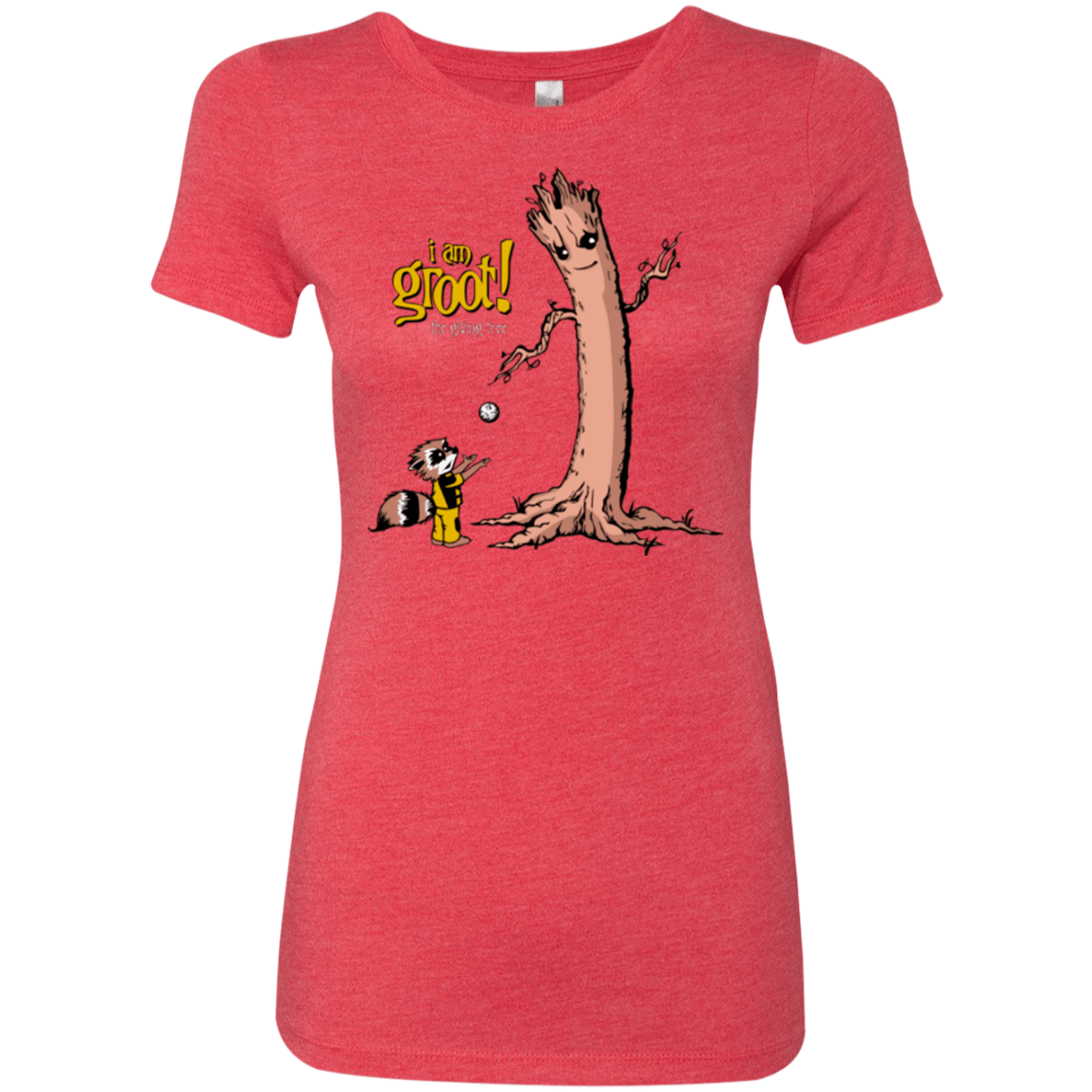 T-Shirts Vintage Red / Small Groot Is Giving Women's Triblend T-Shirt