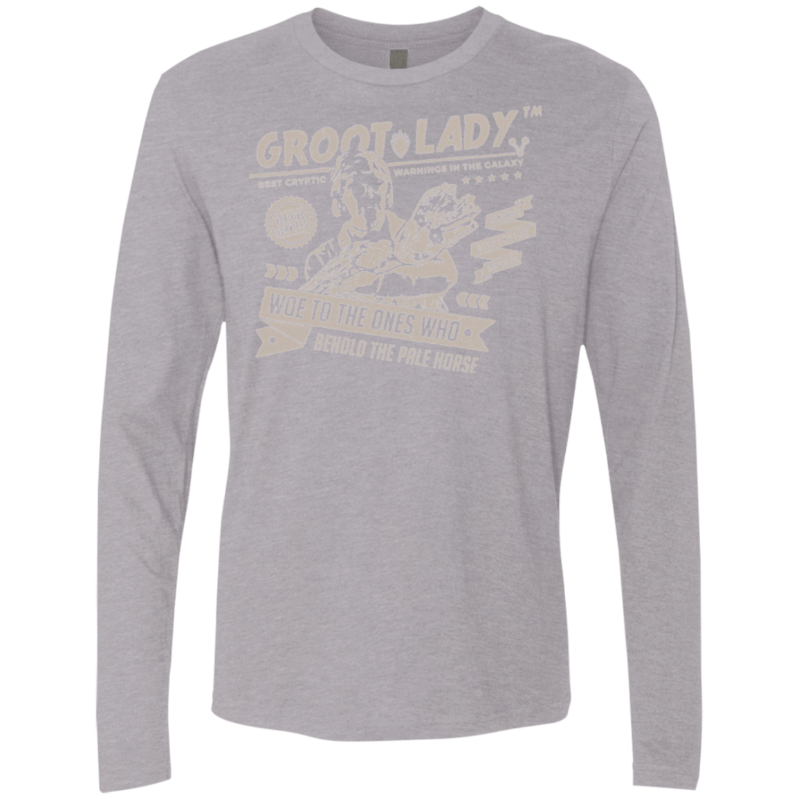 T-Shirts Heather Grey / Small Groot Lady Men's Premium Long Sleeve