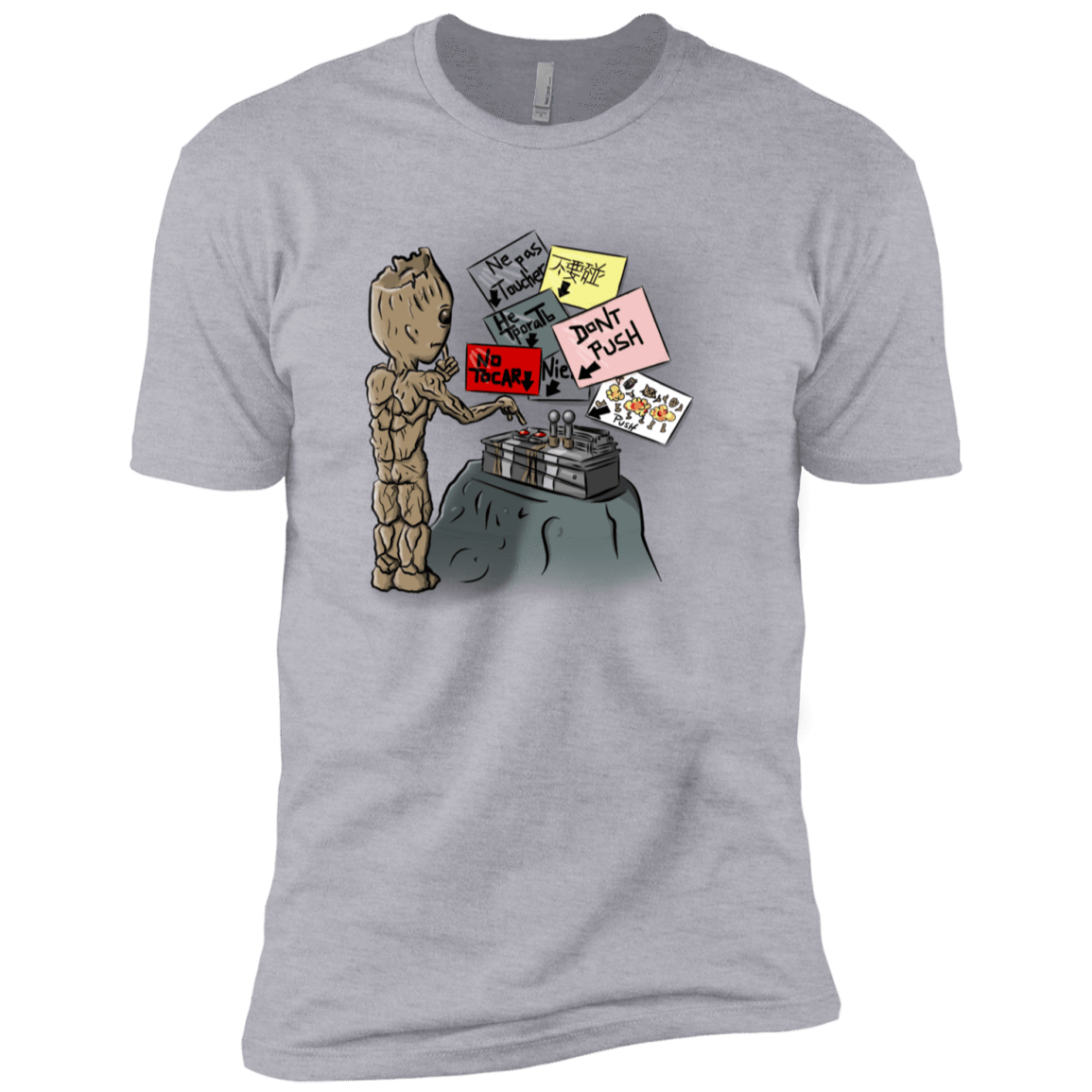 T-Shirts Heather Grey / YXS Groot No Touch Boys Premium T-Shirt