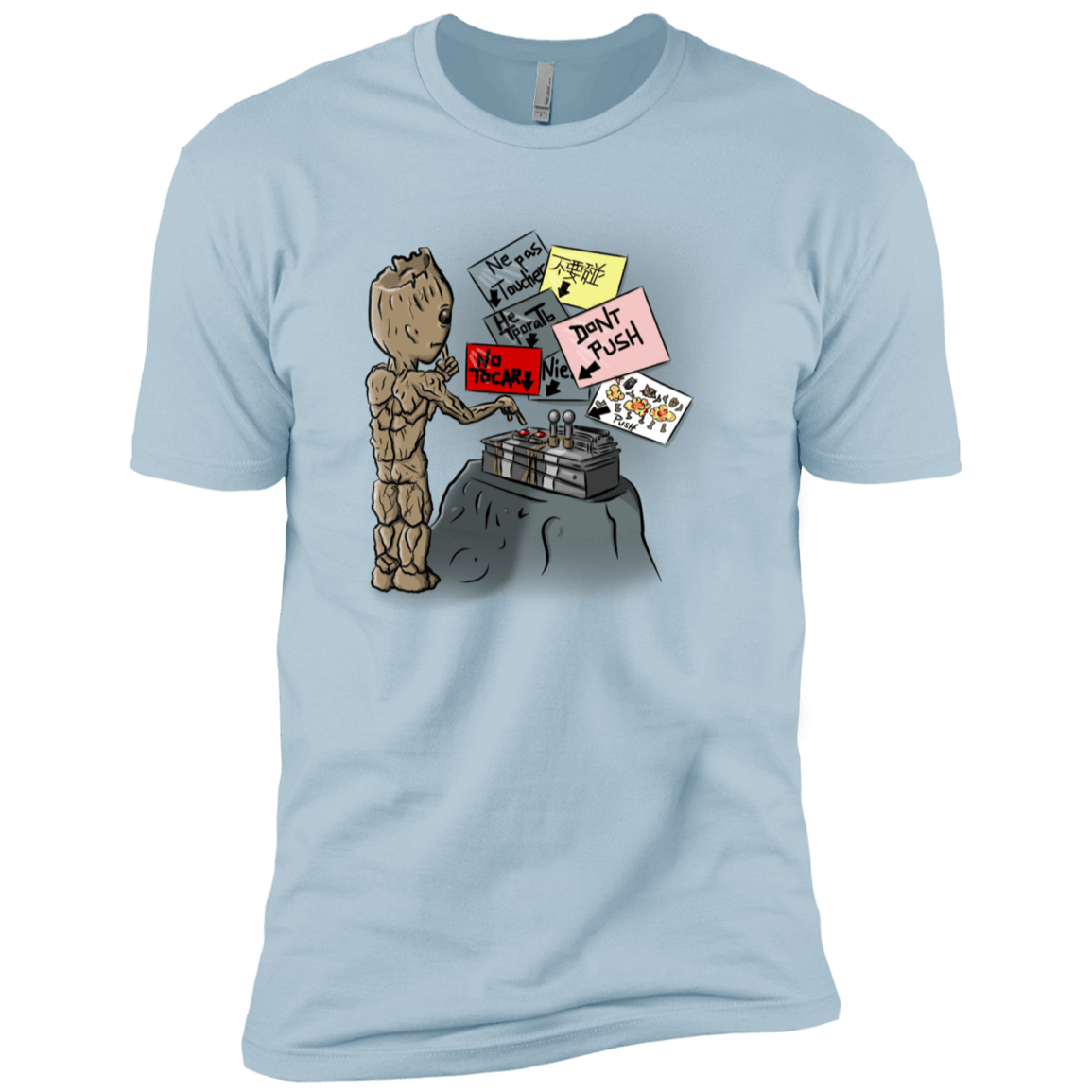 T-Shirts Light Blue / YXS Groot No Touch Boys Premium T-Shirt