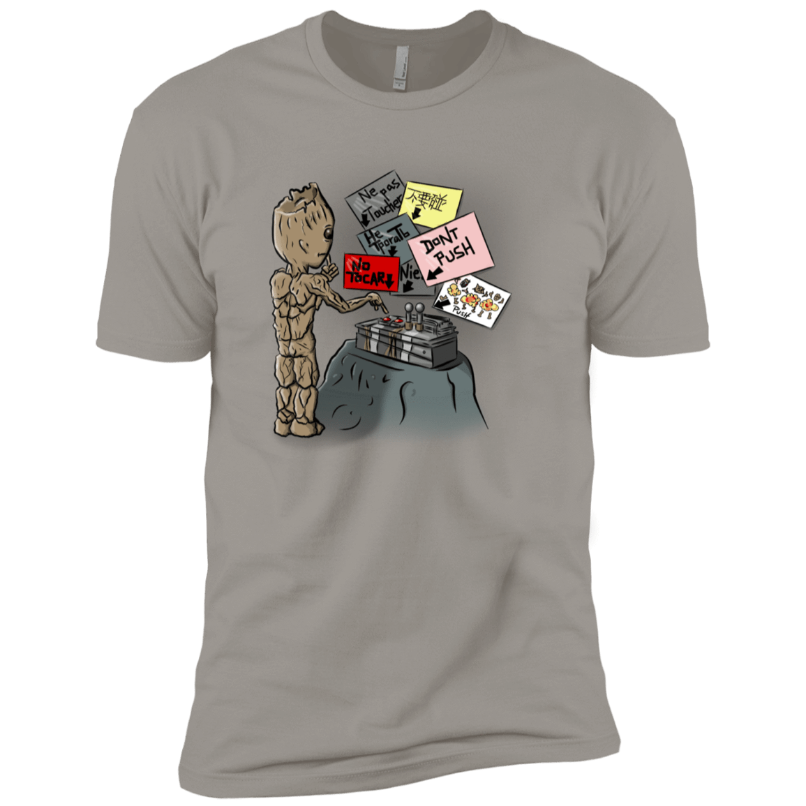 T-Shirts Light Grey / YXS Groot No Touch Boys Premium T-Shirt