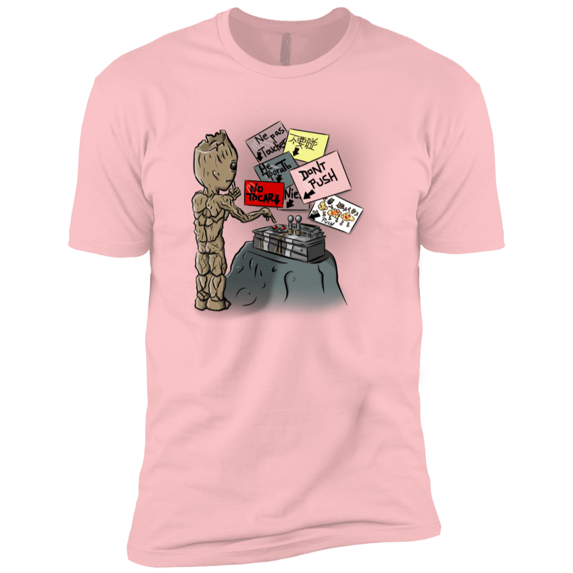 T-Shirts Light Pink / YXS Groot No Touch Boys Premium T-Shirt