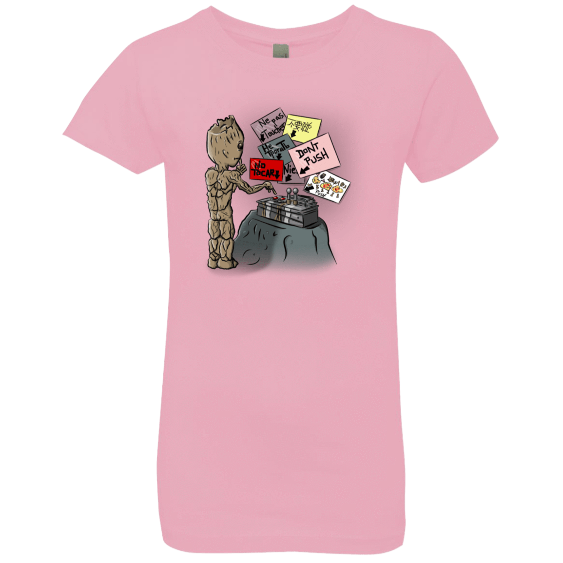 T-Shirts Light Pink / YXS Groot No Touch Girls Premium T-Shirt