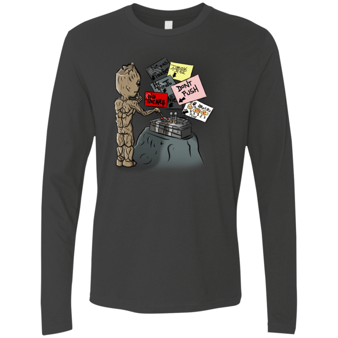 T-Shirts Heavy Metal / S Groot No Touch Men's Premium Long Sleeve