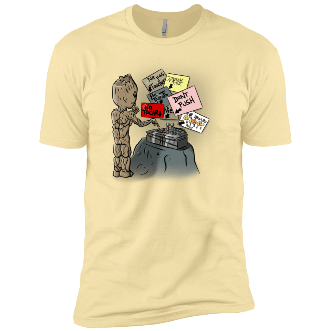 T-Shirts Banana Cream / X-Small Groot No Touch Men's Premium T-Shirt