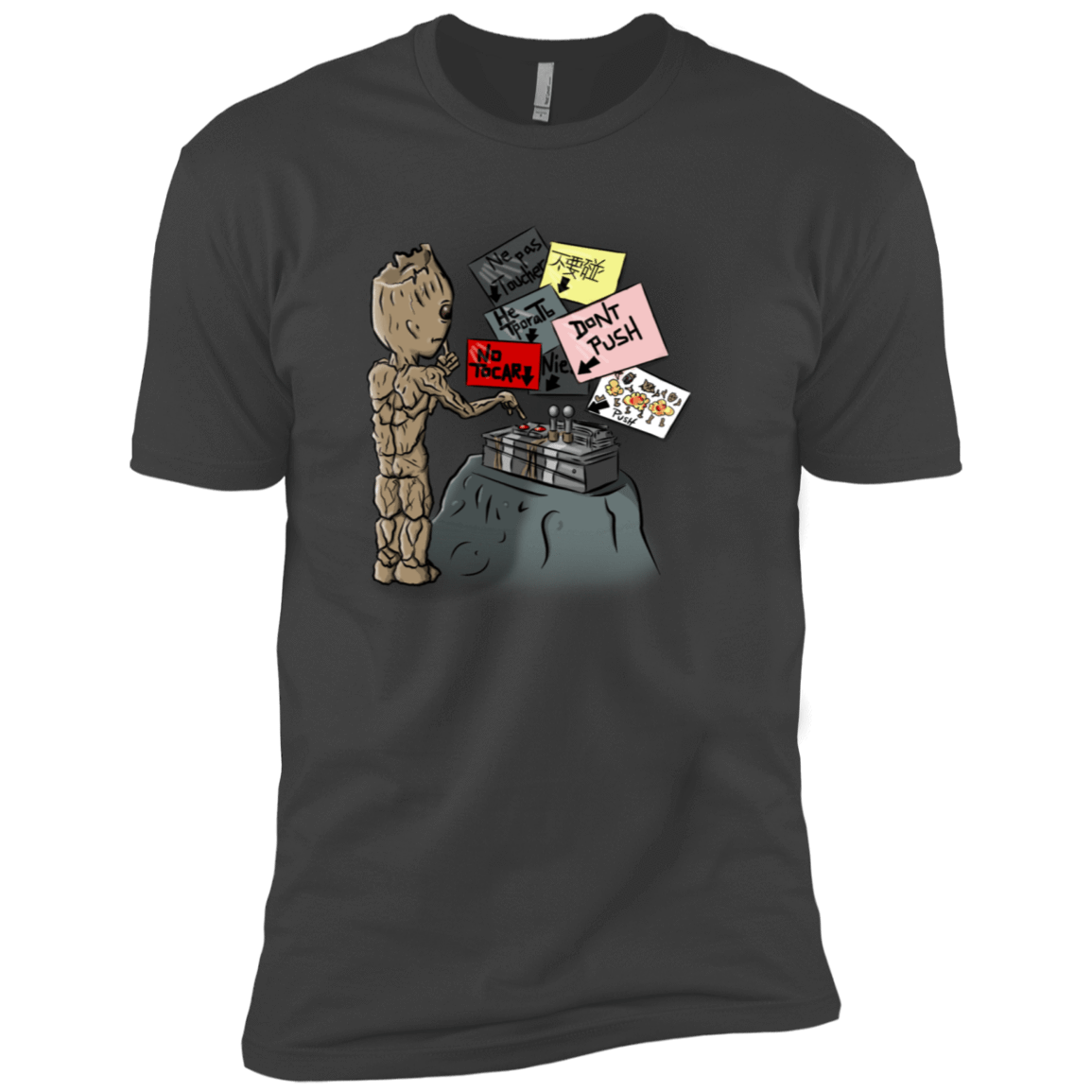 T-Shirts Heavy Metal / X-Small Groot No Touch Men's Premium T-Shirt