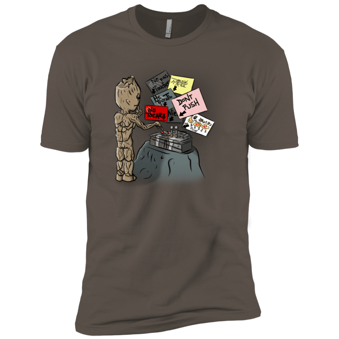 T-Shirts Warm Grey / X-Small Groot No Touch Men's Premium T-Shirt