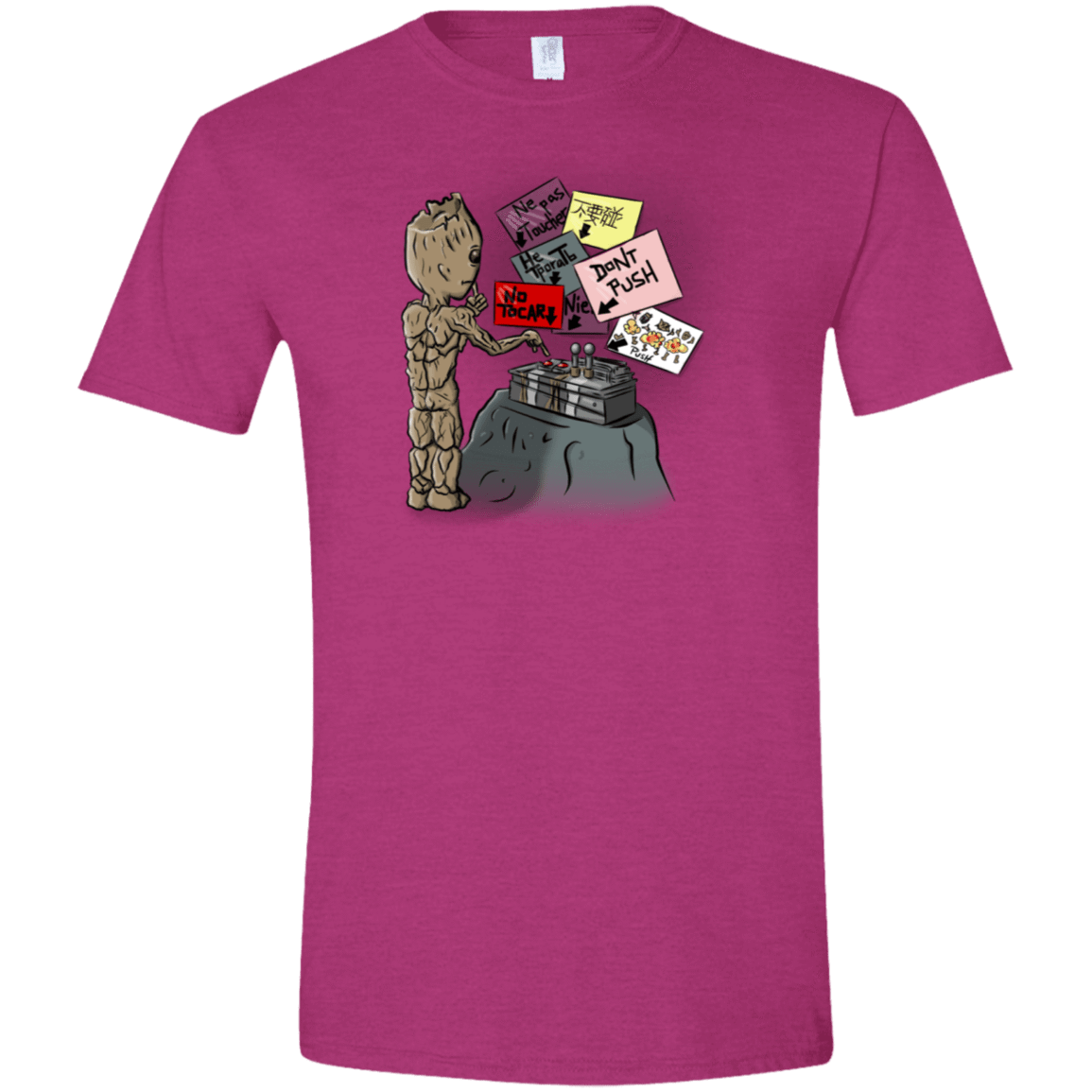 T-Shirts Antique Heliconia / S Groot No Touch Men's Semi-Fitted Softstyle