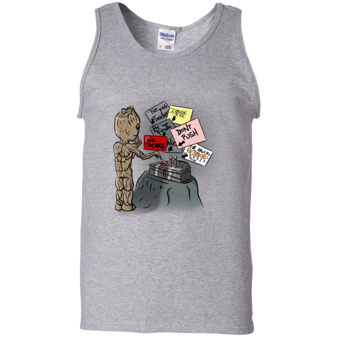 T-Shirts Sport Grey / S Groot No Touch Men's Tank Top