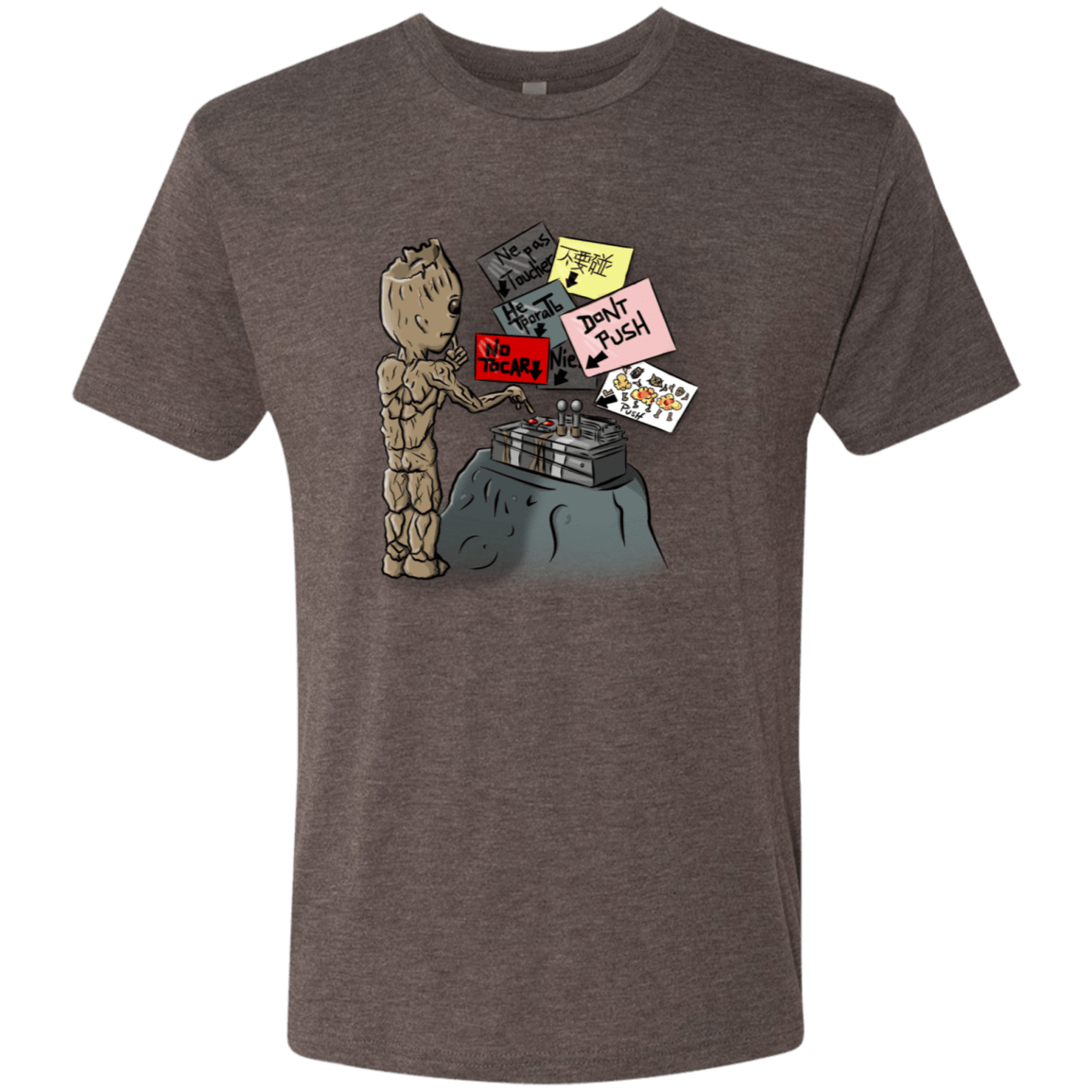 T-Shirts Macchiato / S Groot No Touch Men's Triblend T-Shirt
