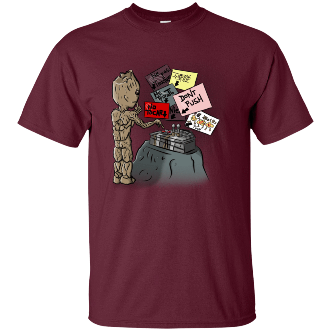 T-Shirts Maroon / S Groot No Touch T-Shirt