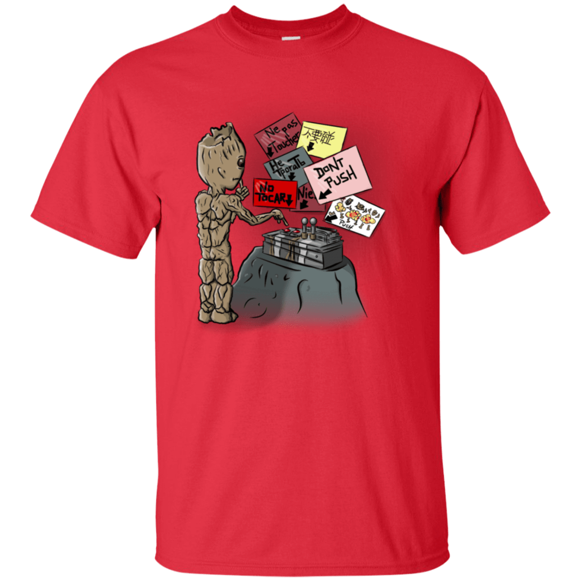 T-Shirts Red / S Groot No Touch T-Shirt