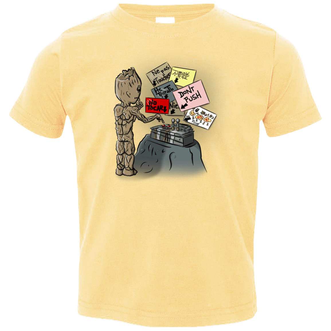 T-Shirts Butter / 2T Groot No Touch Toddler Premium T-Shirt