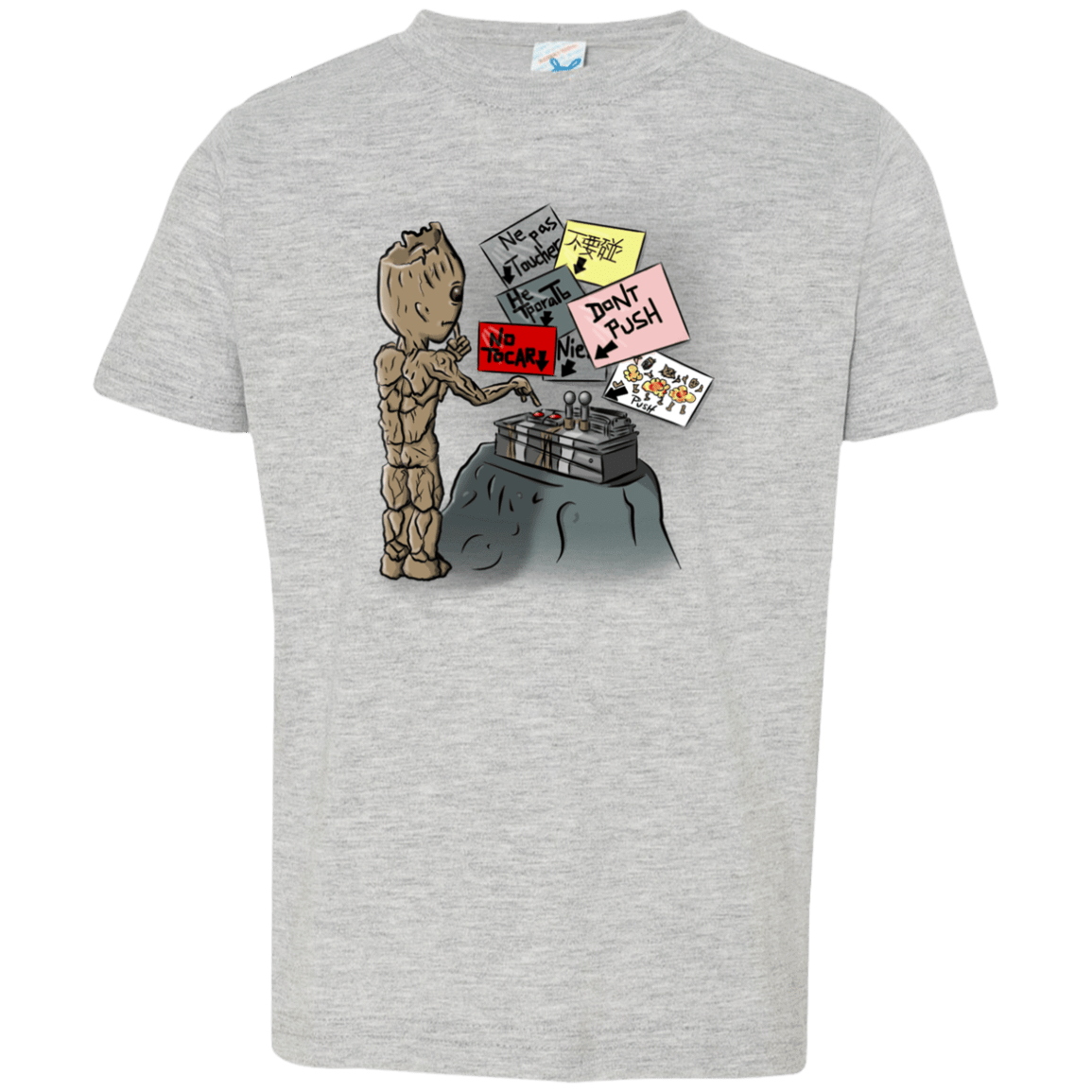 T-Shirts Heather Grey / 2T Groot No Touch Toddler Premium T-Shirt
