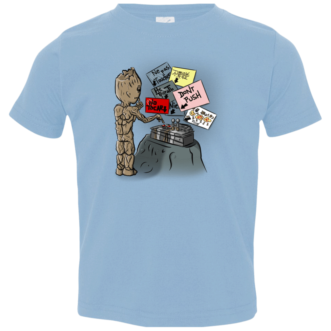 T-Shirts Light Blue / 2T Groot No Touch Toddler Premium T-Shirt