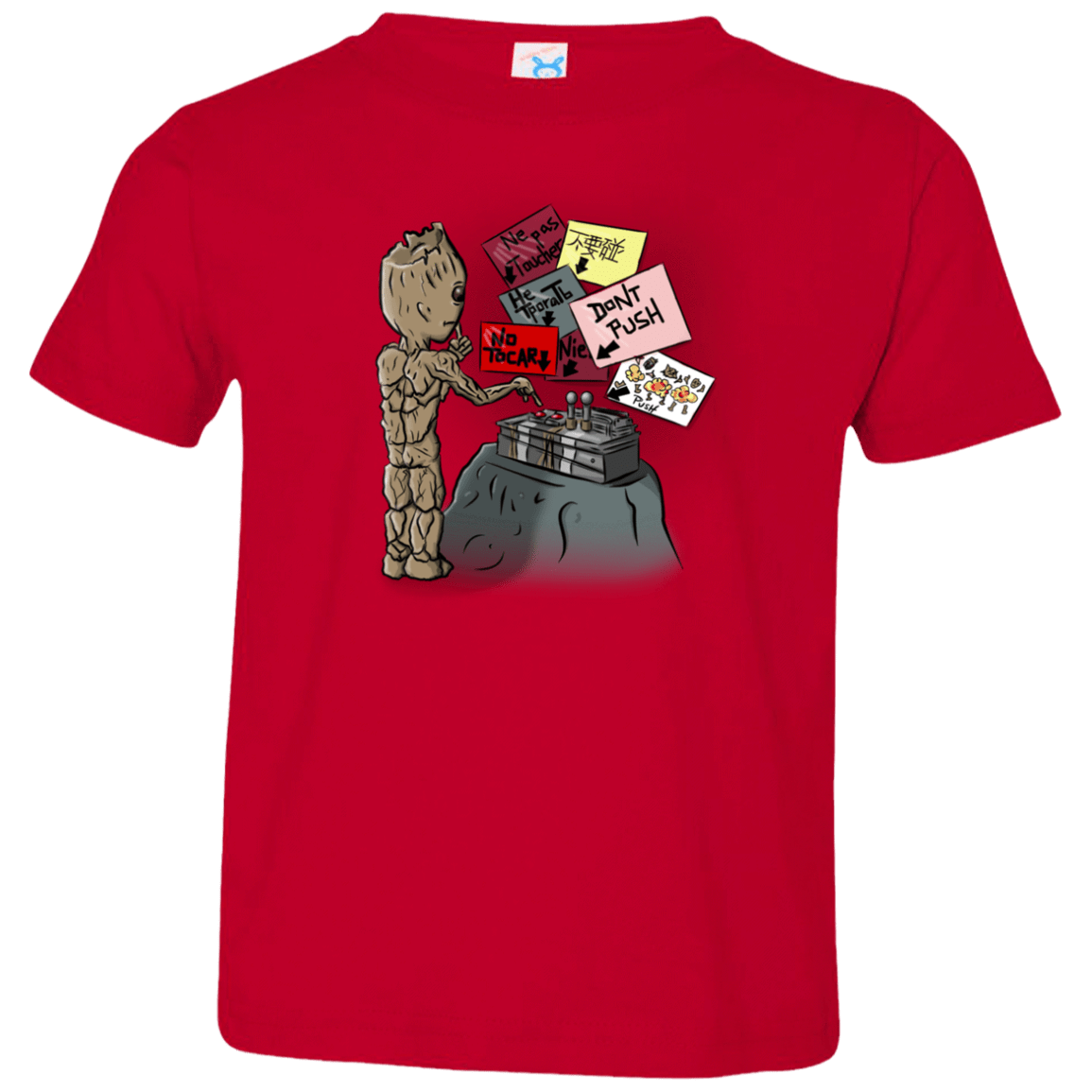 T-Shirts Red / 2T Groot No Touch Toddler Premium T-Shirt