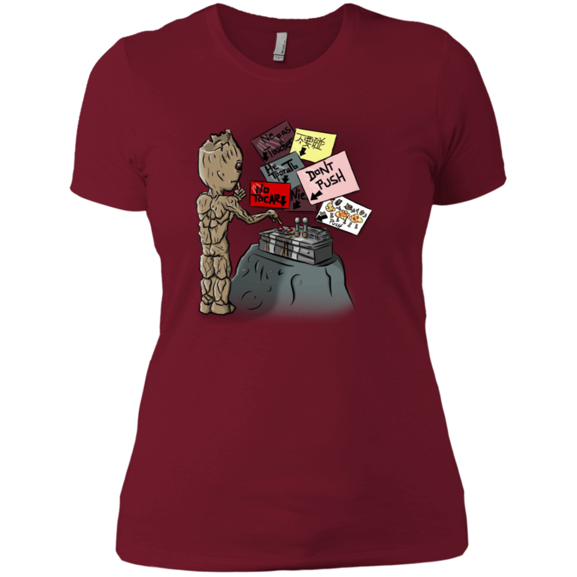 T-Shirts Scarlet / S Groot No Touch Women's Premium T-Shirt
