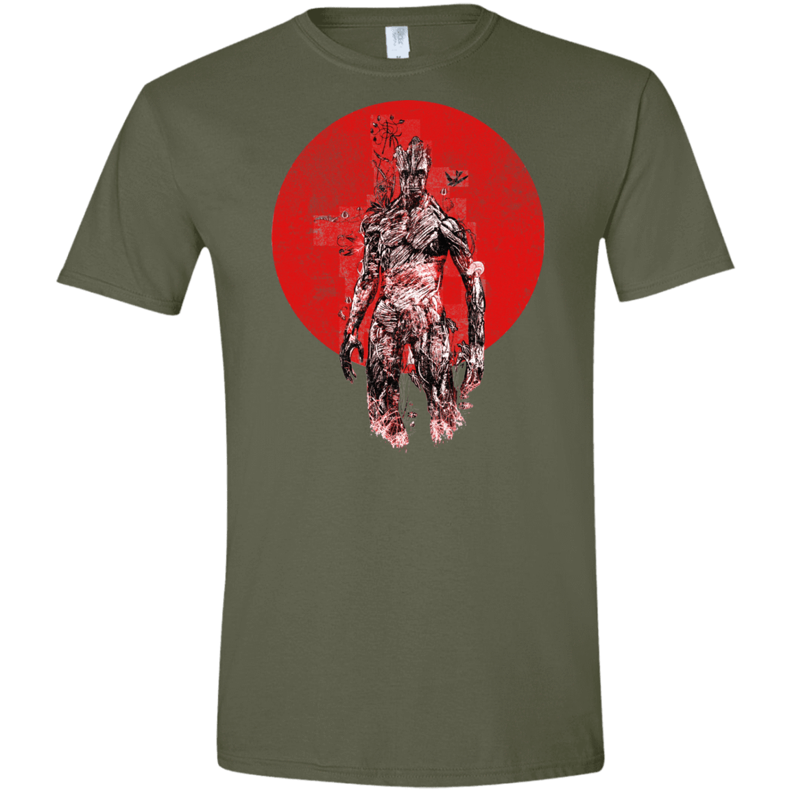 T-Shirts Military Green / S Groot's Garden Men's Semi-Fitted Softstyle