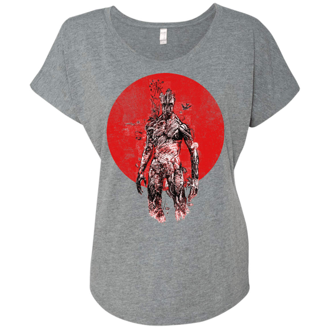 T-Shirts Premium Heather / X-Small Groot's Garden Triblend Dolman Sleeve