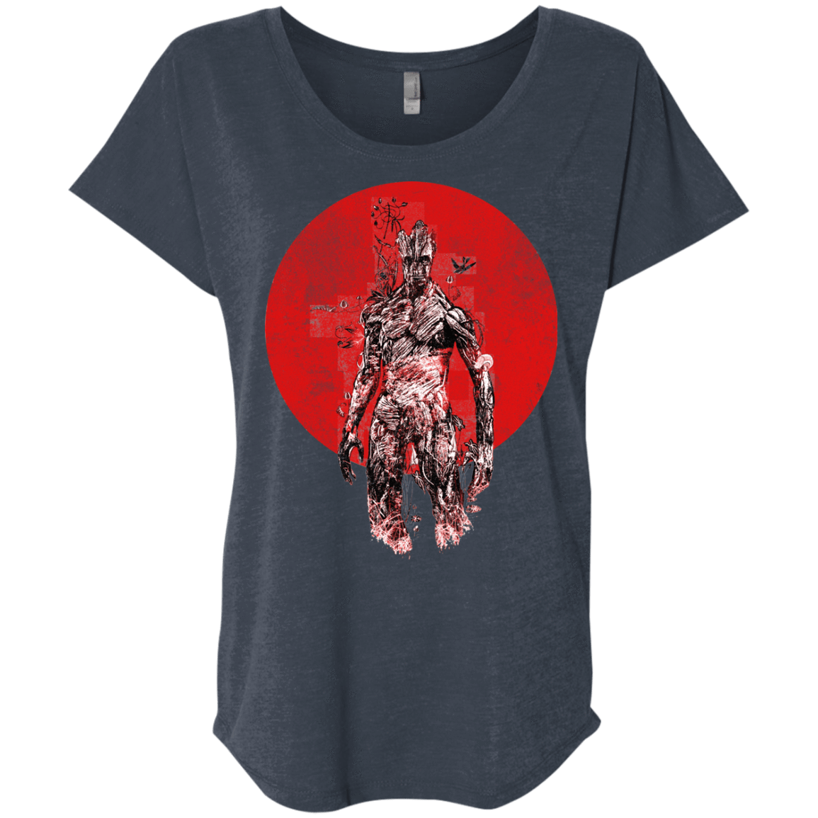 T-Shirts Vintage Navy / X-Small Groot's Garden Triblend Dolman Sleeve