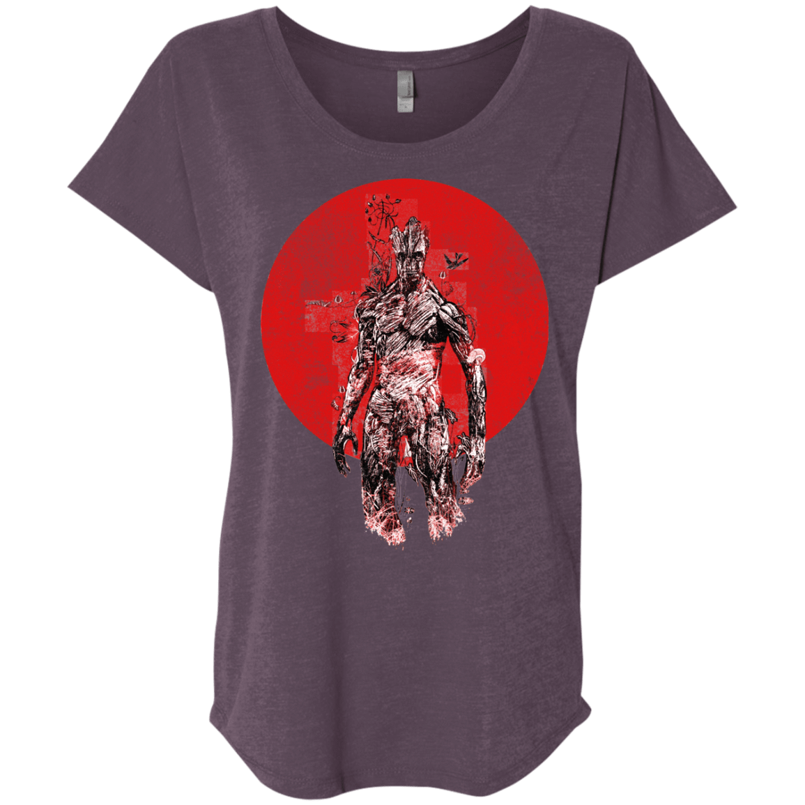 T-Shirts Vintage Purple / X-Small Groot's Garden Triblend Dolman Sleeve