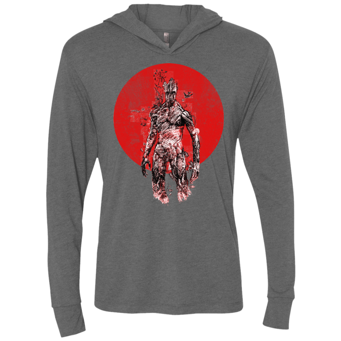 T-Shirts Premium Heather / X-Small Groot's Garden Triblend Long Sleeve Hoodie Tee