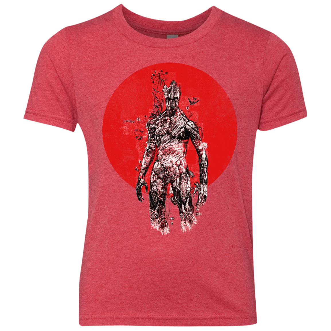 T-Shirts Vintage Red / YXS Groot's Garden Youth Triblend T-Shirt